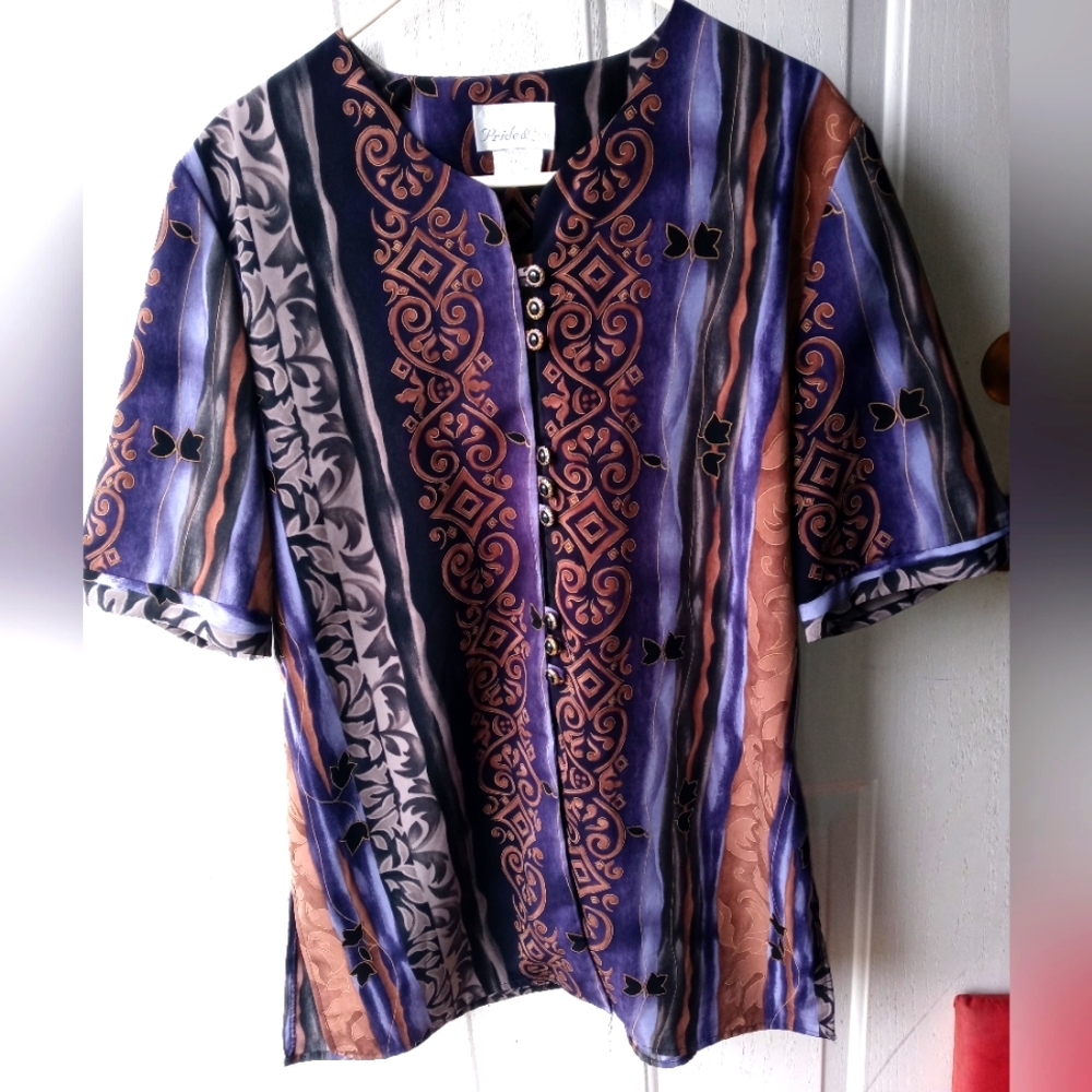 Pride & Joy short sleeve blouse size 16M